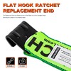 Mimanchi 4 inch Ratchet w/Flat Hook,2Pack,Ratchet Tie Down Strap Fixed