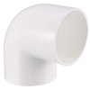 TOP-VIGOR 2Pcs 75mm Slip 90 Degree PVC Pipe Fitting Elbow