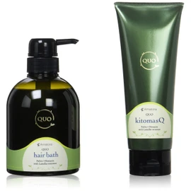 Amatra Kuo Hair Bath es 13.5 fl oz (400 ml) & Kito Mask 7.1 oz (200 g) Set