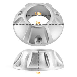 Wsays Compatible with Honda Exhaust Tip Billet Power with Screen Arrestor CRF50 CRF70 CRF80 CRF100 CRF110 Motorcycle Muffler (Silver)