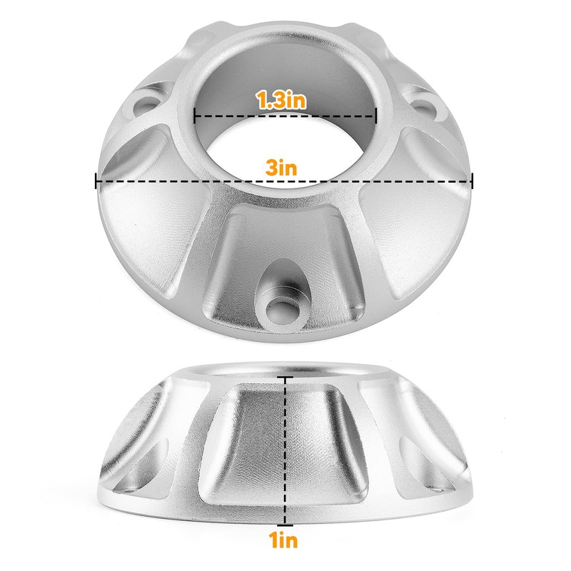 Wsays Compatible with Honda Exhaust Tip Billet Power with Screen