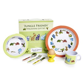 Jungle Friends 7 Piece Melamine Gift Set