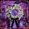 Suncalla 12 Inch Halloween Disco Eyeball Wreath for Front Door