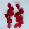 XYAYOU Acrylic Petal Dangle Earrings Long Drop Rose Flower Earrings
