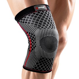 ZOYER- Rodillera para mujer y hombre, manga de compresión de punto 3D con almohadilla de gel mejorada para la rótula, soporte hipoalergénico para el  