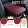 Piburth Car Center Console Armrest Pad, 12.6X 7.2 Inch PU