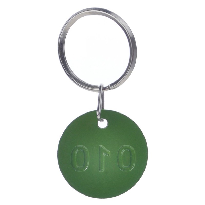Aspire 50 PACK Metal Rim Key Tag Numbered Key Rings