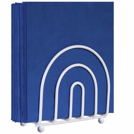 Blue Donuts White Arc Collection Napkin Holder – Napkin Holders for Tables, Modern Napkins Holder, Dining Table Napkin Holders for Kitchen,