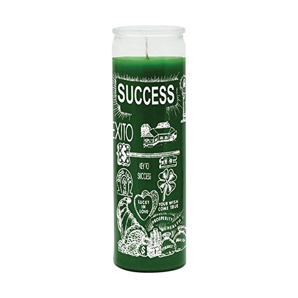 INDIO Success Green Candle - Silkscreen 1 Color 7 Day