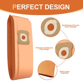 12 Pack 197289 Vacuum Bags Compatible with Kirby G3,G4,G5,G6,G7,Gsix,Ultimate G 197394 Sentria Diamond, Replace #197394, 204803,205803