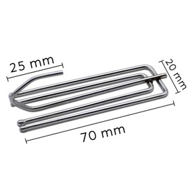 30 Pcs Stainless Steel Curtain Hooks Pinch Pleat Curtain Hook Heavy Duty Metal Curtain Deep Prong Hooks