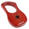 BGMUSER Lyre Harp 7 Strings with Bag,Tuning Wrench,Metal Strings, Mahogany