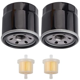 Jinerdony 2 Pack 136-7848 Oil Filter with Fuel Filter for Toro 120-4276 127-9222 ZS SW SS MX SWX HD Timecutter Riding Mower