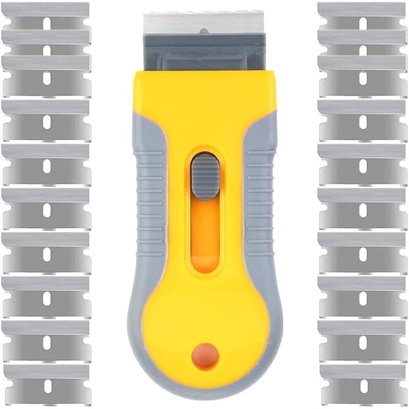 Razor Blade Scrape with 20pcs Extra Blades, Scraper Tool, Razor