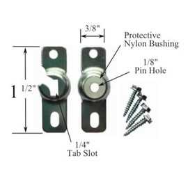 1 pair Roller Window Shade INSIDE Mount IB Brackets with Nylon Bushing from Shade Doctor of Maine