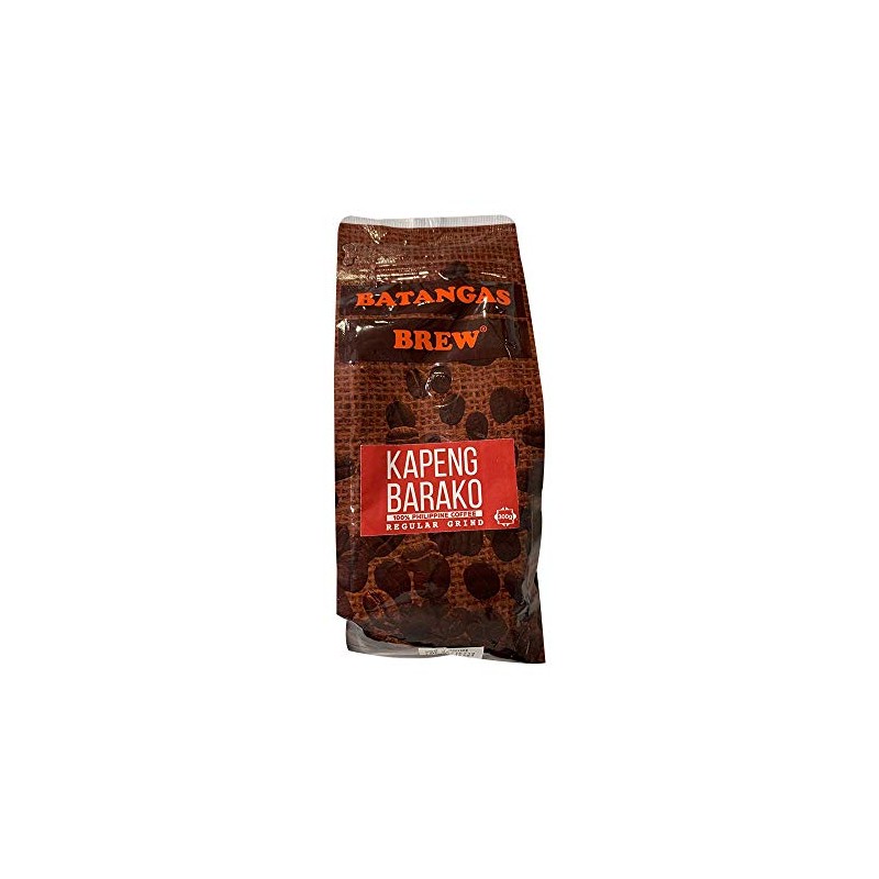 Batangas Brew, Kapeng Barako 100% Philippine Coffee 300g/10.58oz, Pack of