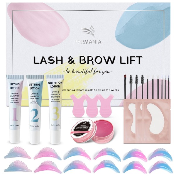 PERMANIA Lash Lift Kit, Tube Design Easy to Apply Brow