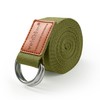 voidbiov D-Ring Buckle Yoga Strap 1.85 or 2.5M, Durable Cotton