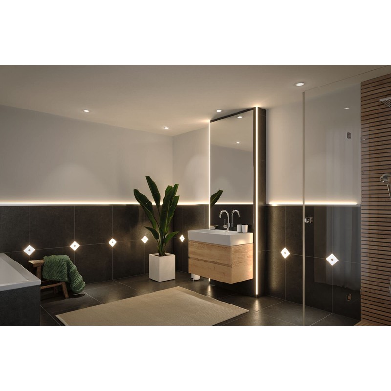 Paulmann LumiTiles 78414 LED Tile Square Supplement IP44 10 x