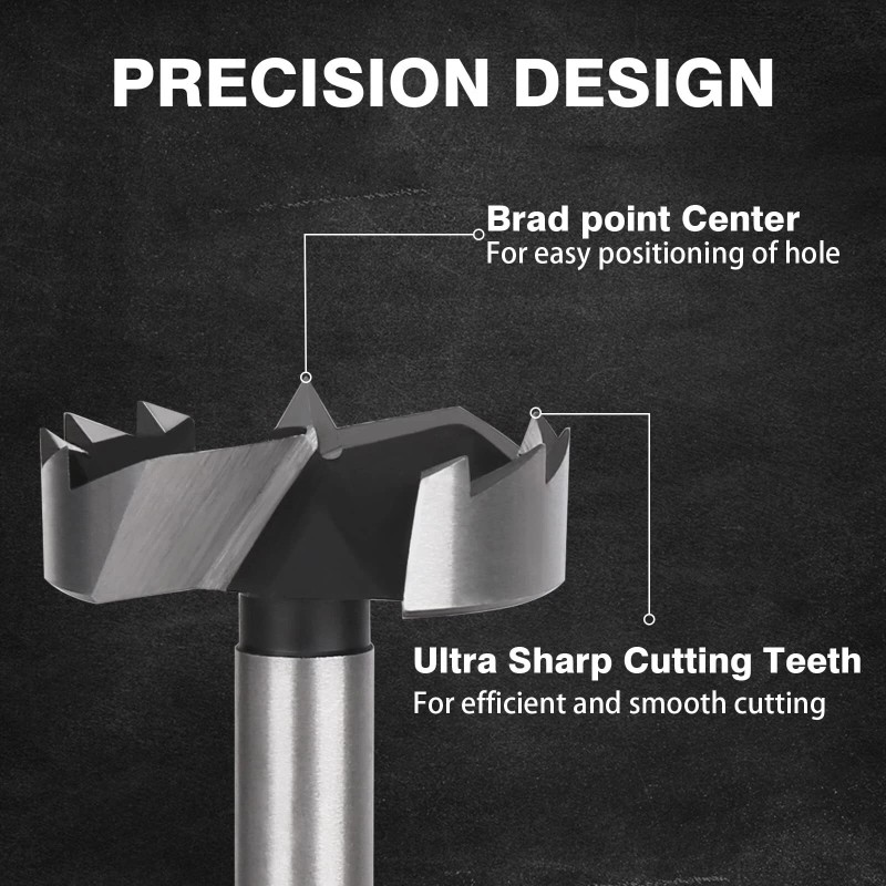 Vearter 16PCS 1/4in -2-1/8in HCS Forstner Bit Set Woodworking Cutter