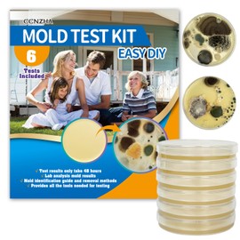 Mold Test Kit for Home -DIY Mold Testing Kit with 6 Individual Tests-Black Mold Detector-Indoor Air Quality Tester-Mold Identification Guide-Free Lab Analysis-Fast and Reliable Mold Detector at Home