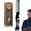Metal Hair & Beard & Mustache Comb, Multifunctional Folding EDC