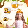 Cinrobiye 24 Sets Jungle Animal Headbands Craft Kits Safari Party