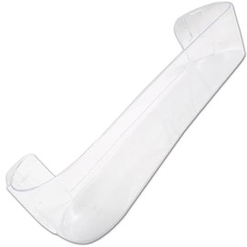 AEG TRANSPARENT REFRIGERATOR DOOR BOTTLE SHELF - DIMENSIONS: 484 X 100MM