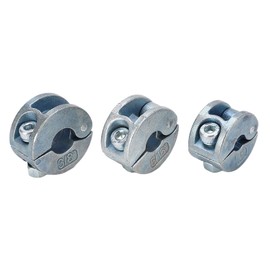 3 Collares de Tope para Brocas de Aleación de Zinc, Anillos de Tope de Profundidad de Perforación con Llave Hexagonal, Tipo Abierto, Diseño de Anillo 