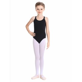 Phoeswan Ballet Leotards for Girls, Camisole Ballerina Leotard Kids with Crisscross Back for Ballet, Gymnastics
