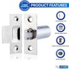 XFORT® Adjustable Roller Catch, Polished Chrome Roller Ball Door Latch,