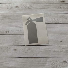 Fire Extinguisher Decal | Fire Extinguisher Vinyl Decal | Fire Extinguisher Sticker | Fire Decal | Fireman Decal | Firefighter Decoration