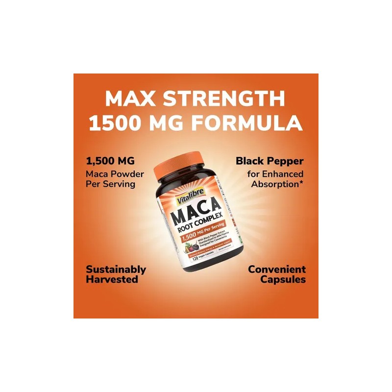 Vitalibre Maca 1500 Mg - 120 Cápsulas