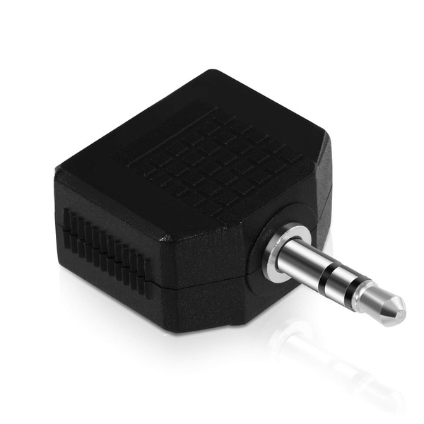 HDSupply Audio Adapter 3.5 mm Jack Plug to 2 x