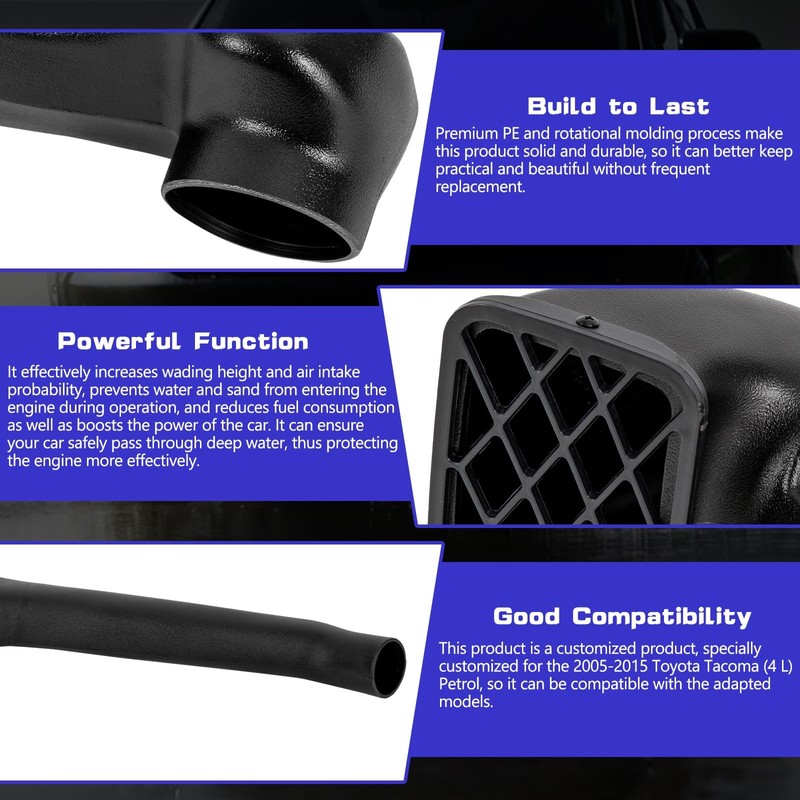 Snorkel Kit, For 2005-2015 Toyota Tacoma (4L) Right Petrol Air