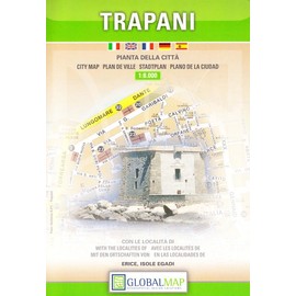 Trapani : pianta della citta (English, Spanish, French and Italian Edition)