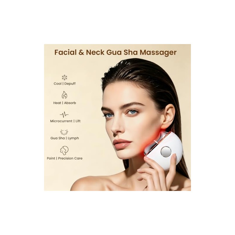 Electric Gua Sha Facial Neck Sculpting Tool for Skincare Routine,
