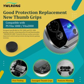 6PCS Thumbsticks for PS Vita PSV 2000 2001 Thumb Stick Grip Analog Silicone Joystick Caps Cover Accessories Replacement Protective case
