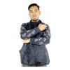 BOUTIQUE Mandil Tela Repelente Barbero Estilista Negro Liso