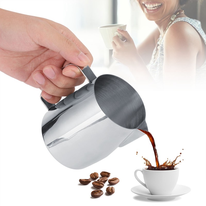 400ml Stainless Steel Foamer Cappuccino Milk Jug Milk Frothing Jug