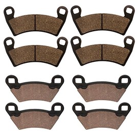 Caltric Front & Rear Brake Pads Compatible With Polaris Ranger Xp 900 2013 2014 2015 2016 2017 2018 2019