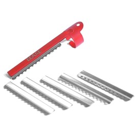 Professional Hair Styling Thinning Texturizing Cutting Razor - Hair Razor Comb - Split Ends Hair Trimmer With Replacement Blades (RED)