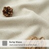 Pitalk Natural Linen Curtains 84 Inch Long for Living Dinning