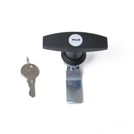 Riloer 2X Zinc Alloy T-Handle Lock, Trailer T-Handle Lock, Truck Concierge Lock Trailer +2 Keys For Control Cabinet