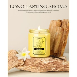 AOOVOO Vanilla Candle, 9oz Soy Candles, Vanilla Candle, Aromatherapy Candle, Soy Wax Candle, Candle for Home Scented, 9oz