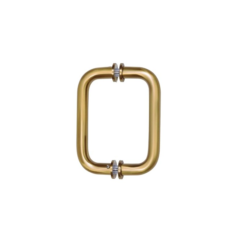 CRL 6" Satin Brass (BM Series) Tubular Back-to-Back Pull Handle