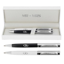 Bridgewater Pen Company Occasion Collection Executive Ballpoint Pen - Graduation, Retirement, Mr & Mrs Wedding Boxed Gift (Mr & Mrs Set)