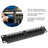 UTP 12Port Cable Rack CAT6 RJ45 Ethernet Network Data Patch