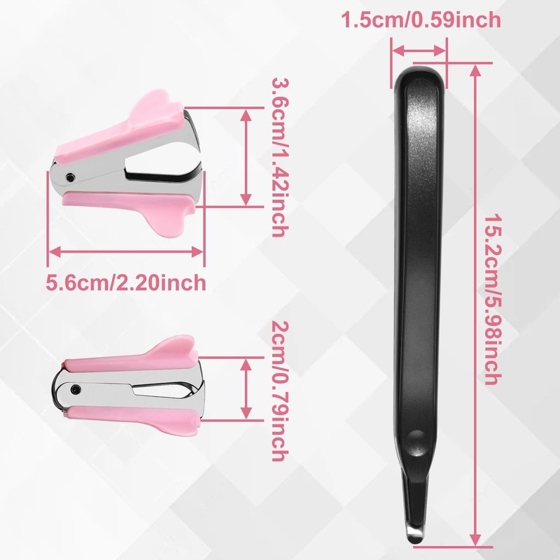 GOLD DEER 4Pack Colored Staple Removers and Staple Remover Stick