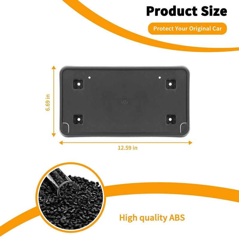 Hoolcar Front License Plate Frame Car License Plate Mounting Bracket